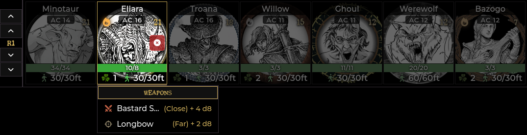The crawl strip in combat mode