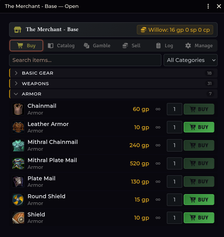 The Merchant Shop